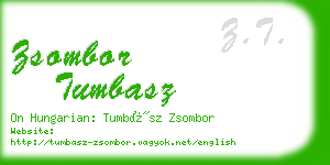 zsombor tumbasz business card